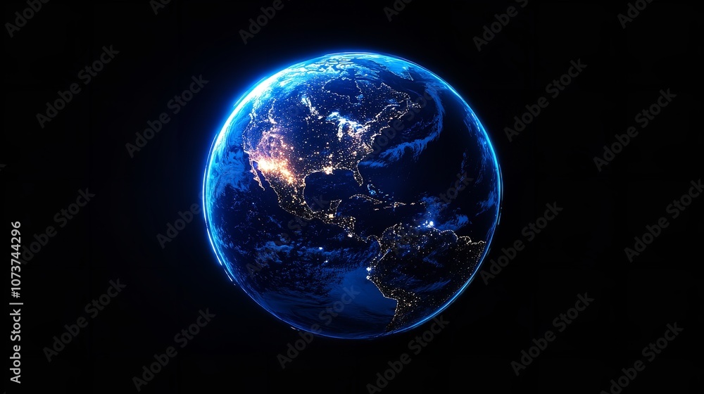 Abstract Digital Planet Earth with a Global Network and Connections
Abstract Digital Planet Earth with a Global Network and Connections