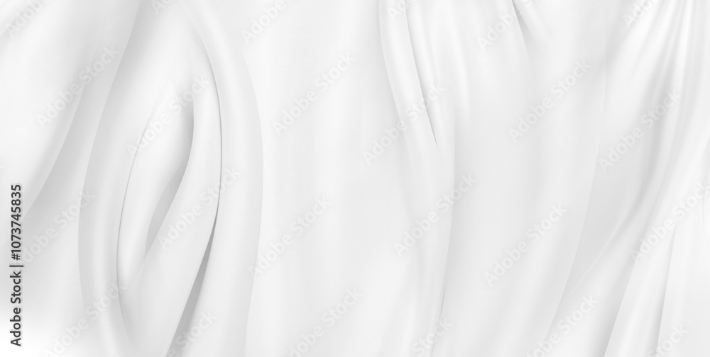 White silk fabric White silk fabric