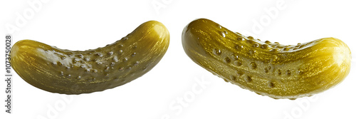 A pickle, isolated on a transparent background.