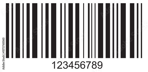 Bar code. Barcode illustration. Editable color. isolated on white background. vector illustration.EPS