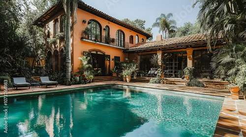 Magnifique hôtel avec terrasse,  piscine et jardin