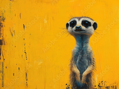Wallpaper Mural Meerkat appears to be in a state of anticipation Torontodigital.ca