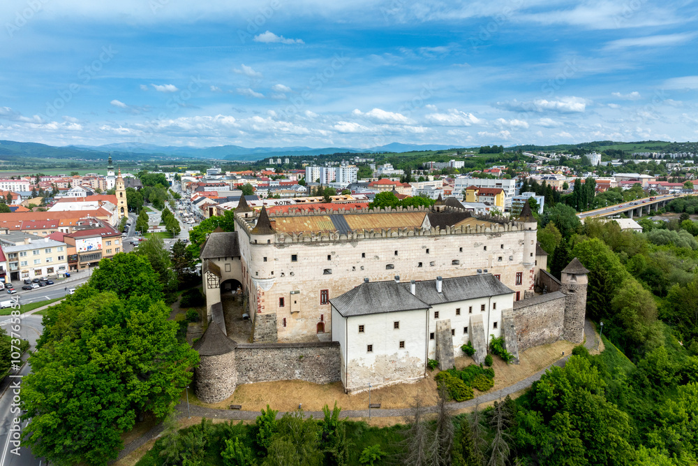 City and Castle in Zvolen, Slovakia - Picturesque Views of Historic Architecture City and Castle in Zvolen, Slovakia - Picturesque Views of Historic Architecture