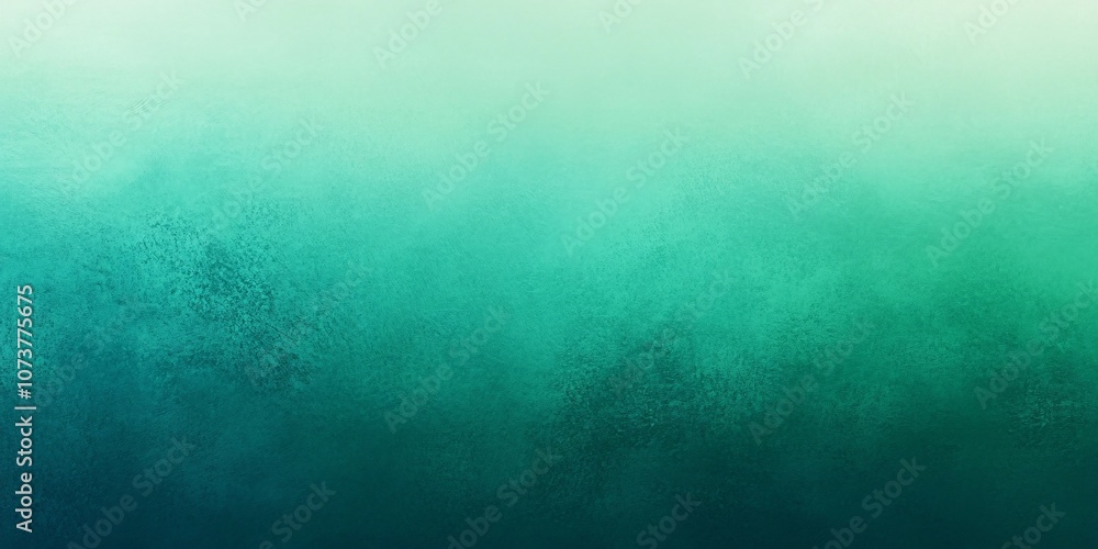 Fototapeta premium Gradient turquoise textured background with rough brush strokes