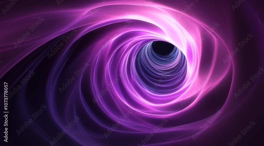 3d black hole, geometric spirals, light and dark 3d black hole, geometric spirals, light and dark