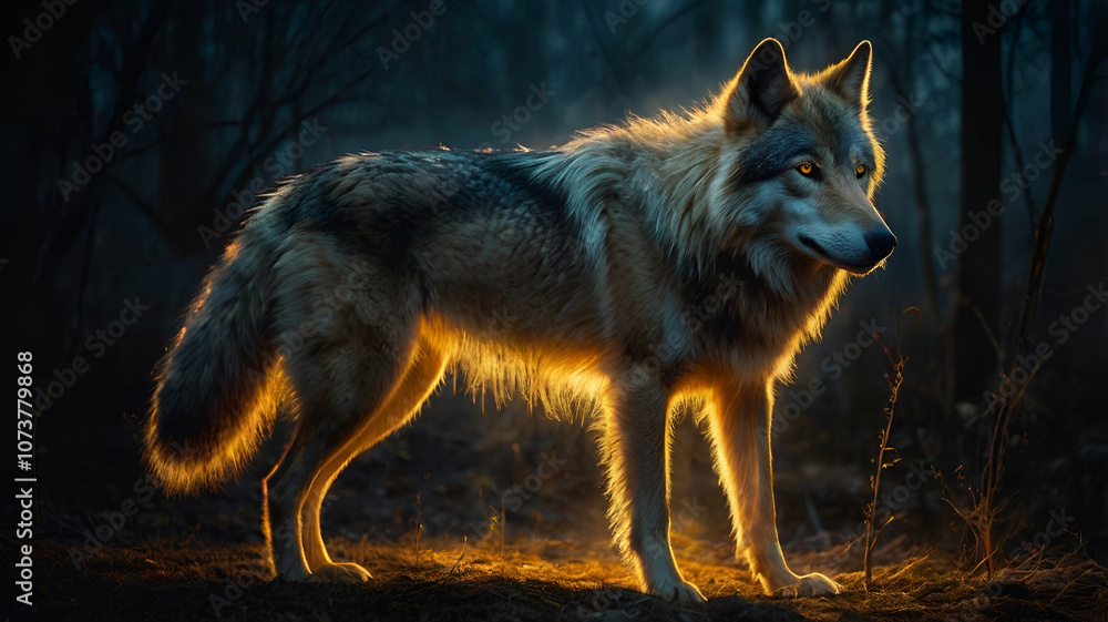 wolf in the forest wolf in the forest