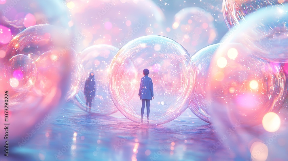 Ethereal Encounter Within Dreamy Bubbles Ethereal Encounter Within Dreamy Bubbles