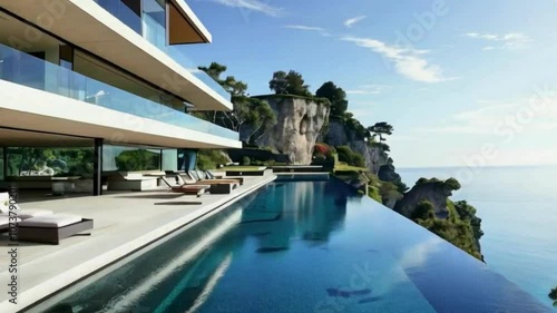 Luxury Multi-Level Oceanfront Home with Infinity Pool and Scenic Cliffside View