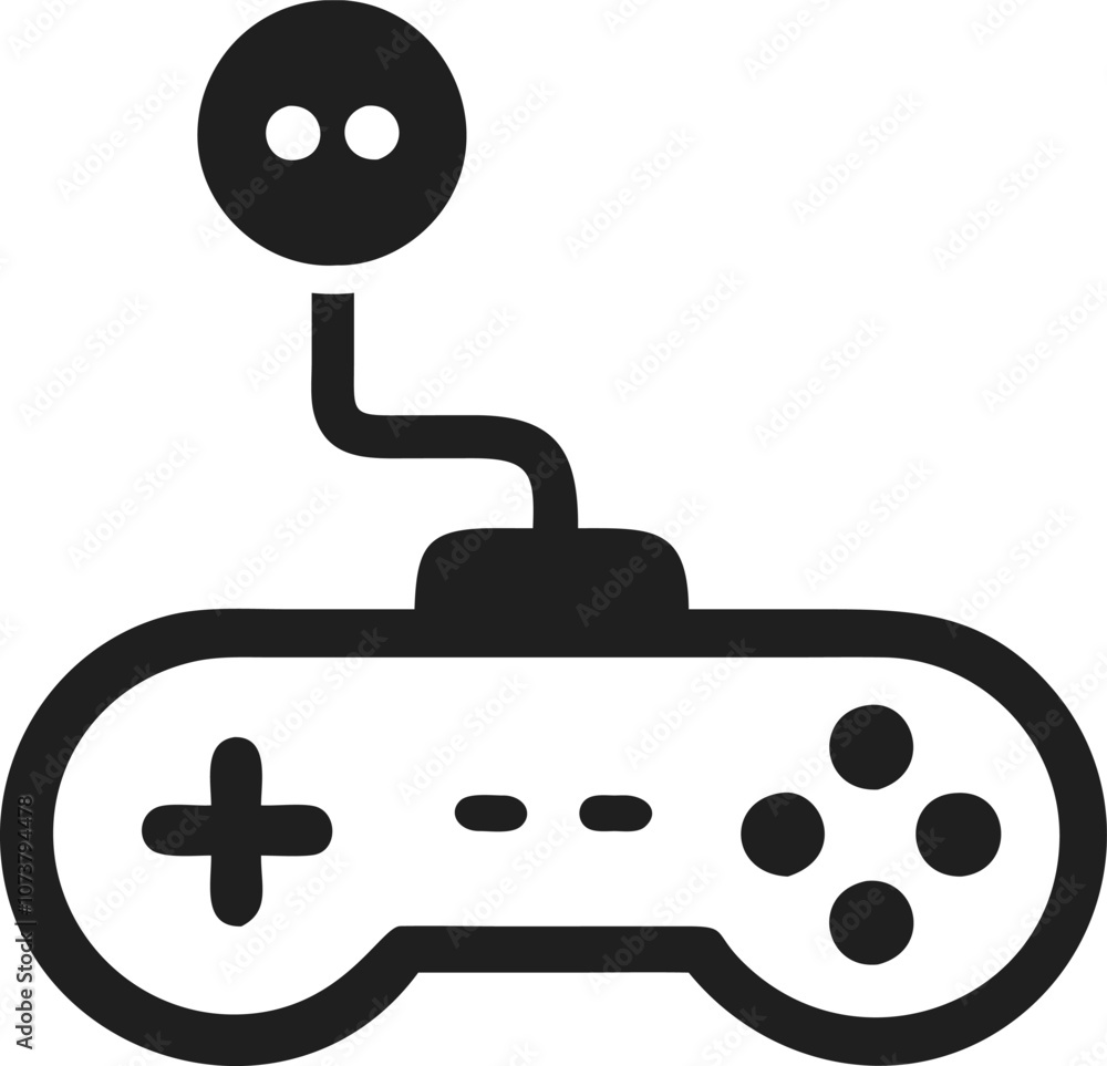 Gaming controller Silhouette vector, joystick icon silhouette Gaming controller Silhouette vector, joystick icon silhouette