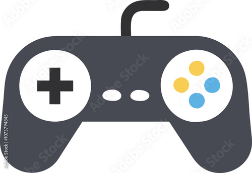 Gaming controller Silhouette vector, joystick icon silhouette