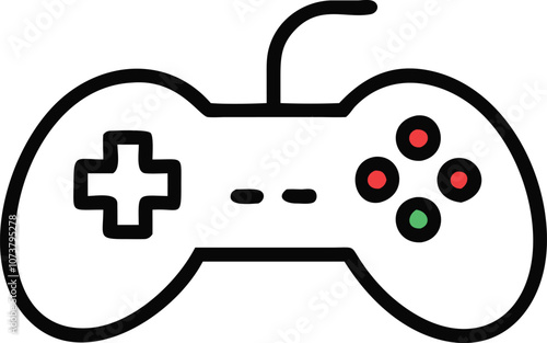 Gaming controller Silhouette vector, joystick icon silhouette