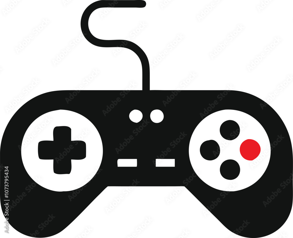 Gamepad icon. Game controller silhouette vector, Video game controller Gamepad icon. Game controller silhouette vector, Video game controller
