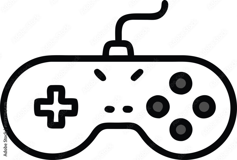 Gamepad icon. Game controller silhouette vector, Video game controller Gamepad icon. Game controller silhouette vector, Video game controller
