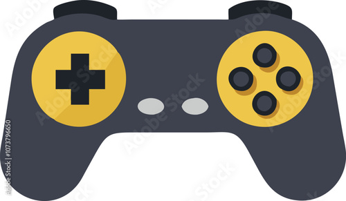Gamepad icon. Game controller silhouette vector, Video game controller