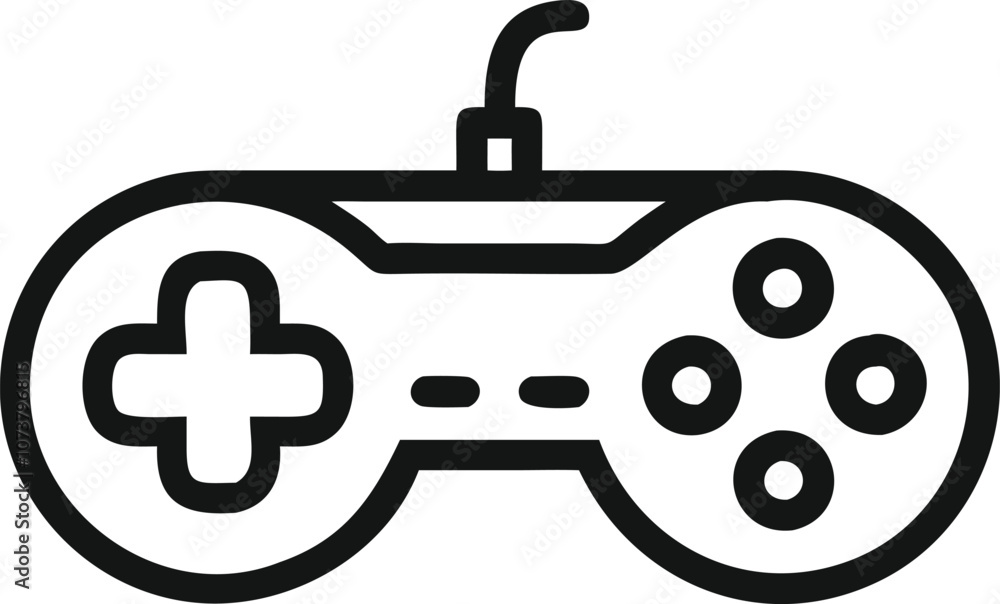 Gamepad icon. Game controller silhouette vector, Video game controller Gamepad icon. Game controller silhouette vector, Video game controller