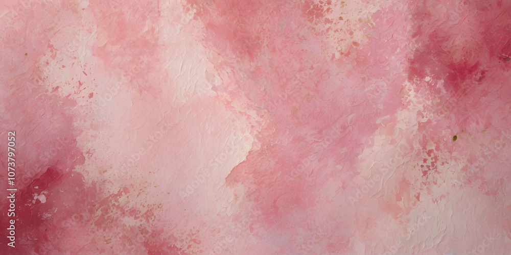 Fototapeta premium Abstract Watercolor Background: A soft and dreamy watercolor painting with a delicate blend of pink and white hues. This abstract artwork creates a calming and serene atmosphere.