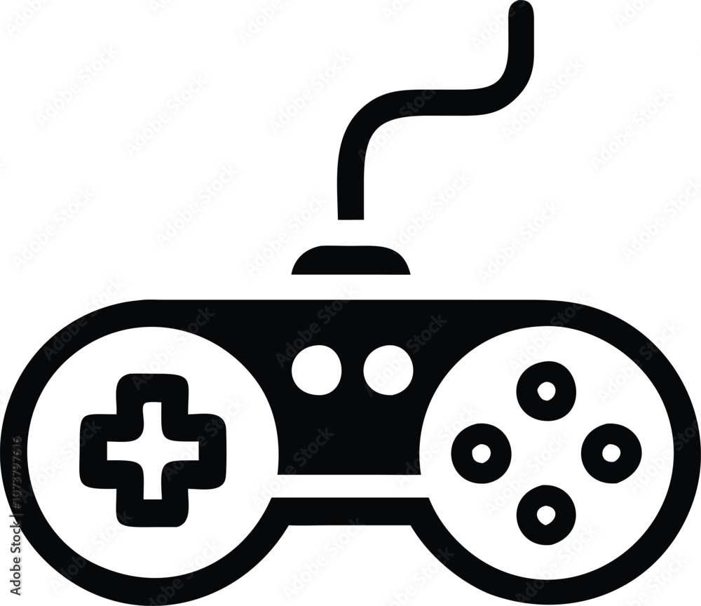 Gamepad icon. Game controller silhouette vector, Video game controller Gamepad icon. Game controller silhouette vector, Video game controller