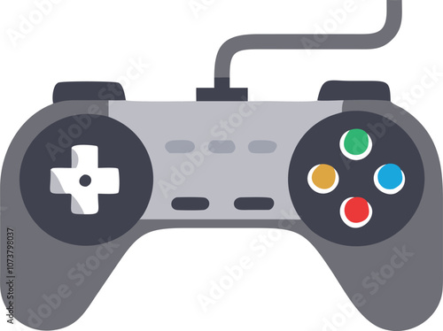 Gamepad icon. Game controller silhouette vector, Video game controller