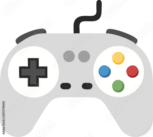 Gamepad icon. Game controller silhouette vector, Video game controller