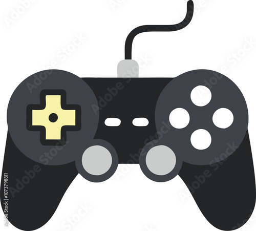 Gaming controller Silhouette vector, joystick icon silhouette