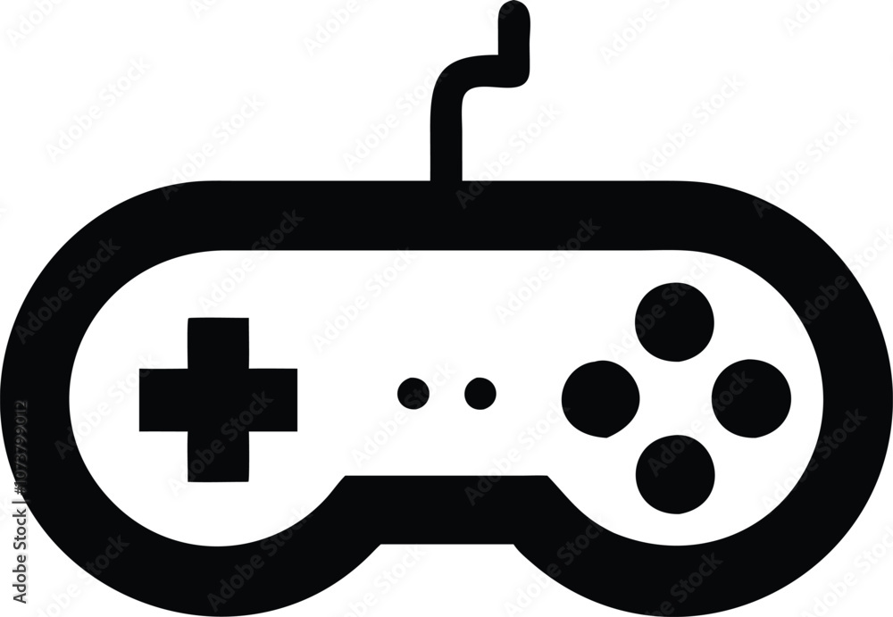 Gamepad icon. Game controller silhouette vector, Video game controller, joystick Gamepad icon. Game controller silhouette vector, Video game controller, joystick