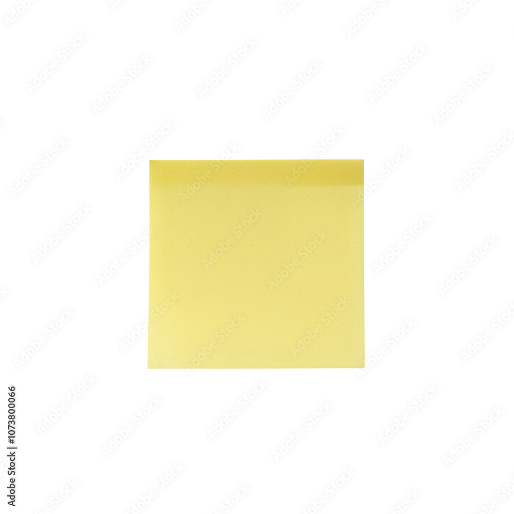 Yellow Sticky Note Isolated on Transparent Background - Blank Adhesive Memo Pad for Office and School Supplies Yellow Sticky Note Isolated on Transparent Background - Blank Adhesive Memo Pad for Office and School Supplies