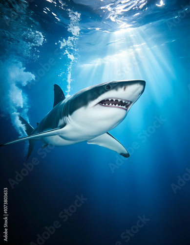 shark in the sea