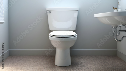 white toilet bowl