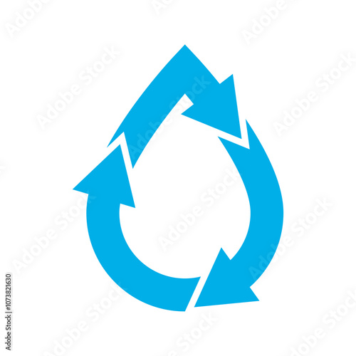 Recycle water icon