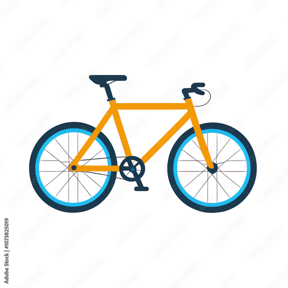 Obraz premium simple bicycle vector illustration isolated