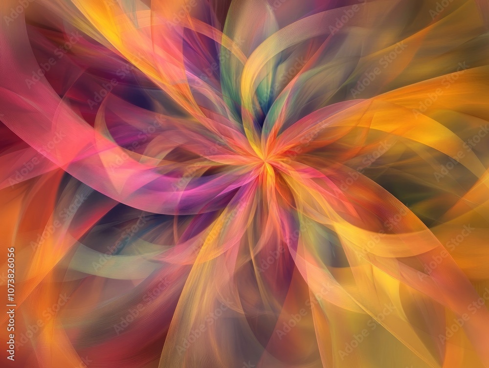 Multicolored abstract pattern with a blurred brown background suitable for website design Multicolored abstract pattern with a blurred brown background suitable for website design