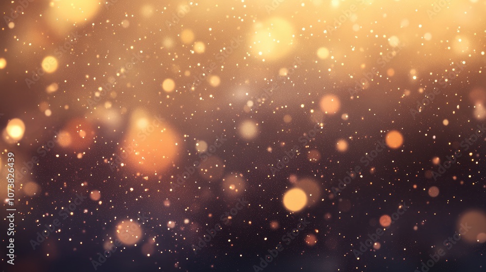 Abstract shimmering gold dust and glitter creating a magical background Abstract shimmering gold dust and glitter creating a magical background