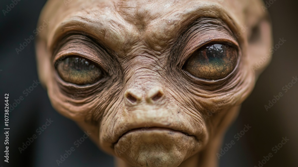Extraterrestrial creature facial features head structure Extraterrestrial creature facial features head structure