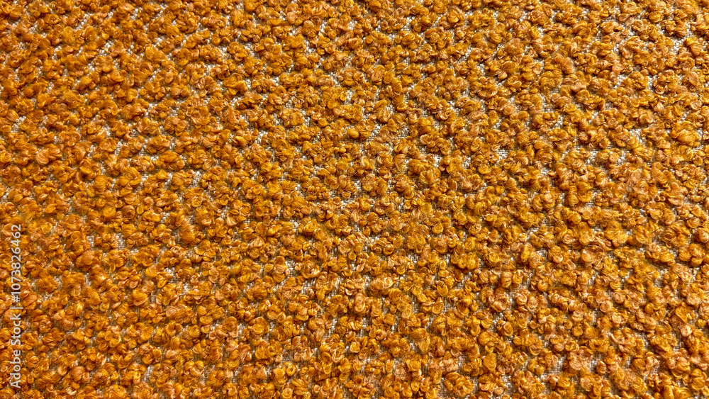 Close-up of a textured golden carpet, perfect for background or detail in interior design projects, highlighting intricate craftsmanship and cozy appeal Close-up of a textured golden carpet, perfect for background or detail in interior design projects, highlighting intricate craftsmanship and cozy appeal