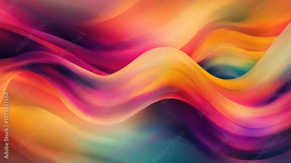 Abstract geometric texture with vivid colors blurred background gradient wallpaper wave illustration twisting pattern suitable for artwork textiles garments or paper card design Abstract geometric texture with vivid colors blurred background gradient wallpaper wave illustration twisting pattern suitable for artwork textiles garments or paper card design