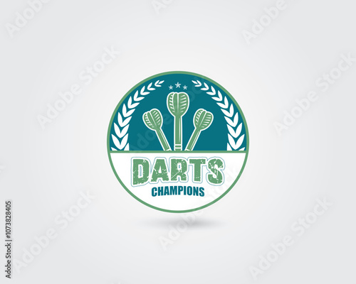 Modern Creative & Unique Free Vector Darts Sports Logo Design