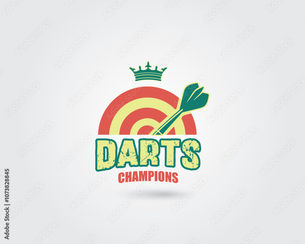 Modern Creative & Unique Free Vector Darts Sports Logo Design Modern Creative & Unique Free Vector Darts Sports Logo Design