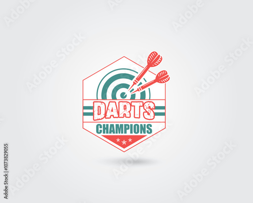 Modern Creative & Unique Free Vector Darts Sports Logo Design