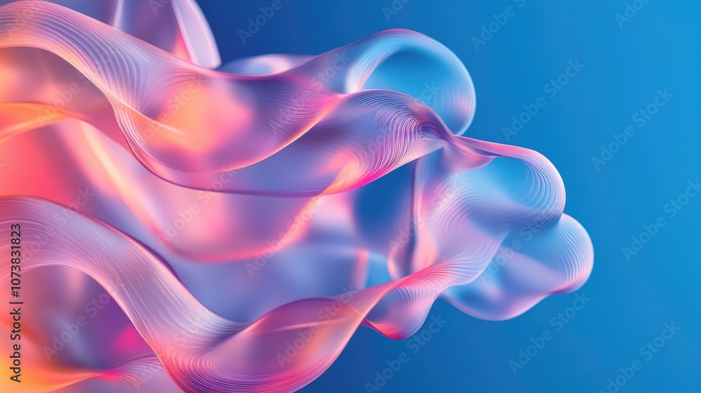 Translucent Forms on a Blue Background Modern Technology Concept Featuring Text Space Translucent Forms on a Blue Background Modern Technology Concept Featuring Text Space