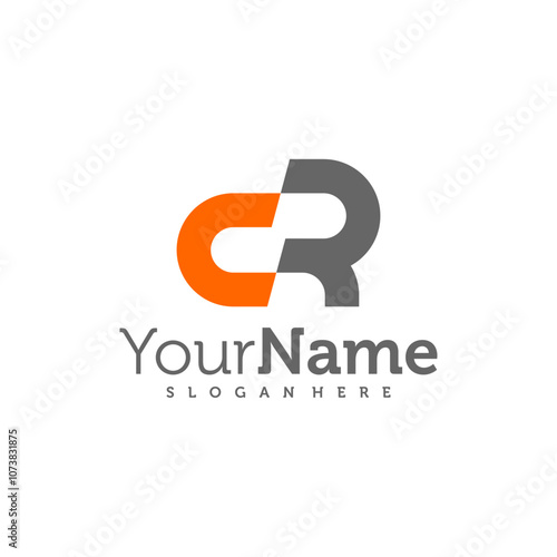 Free Download Modern letter CR logo design vector. Creative CR logo concepts template - GFXLoad
