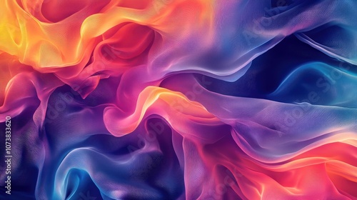 Wallpaper Mural Colorful Abstract Background Featuring Fluid Shapes 2D Cartoon Waves Created with Gradient Mesh Dynamic Modern Template Showcasing Wavy Liquid and 3D Effects for Creative Projects Torontodigital.ca