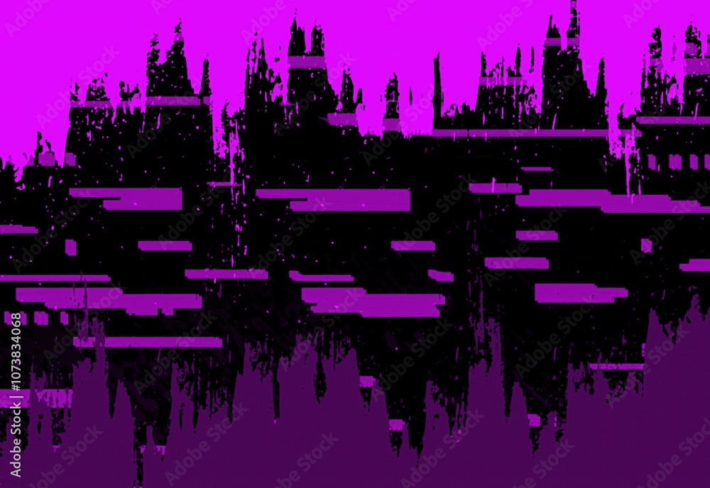 Obraz premium Cyberpunk geometry texture background