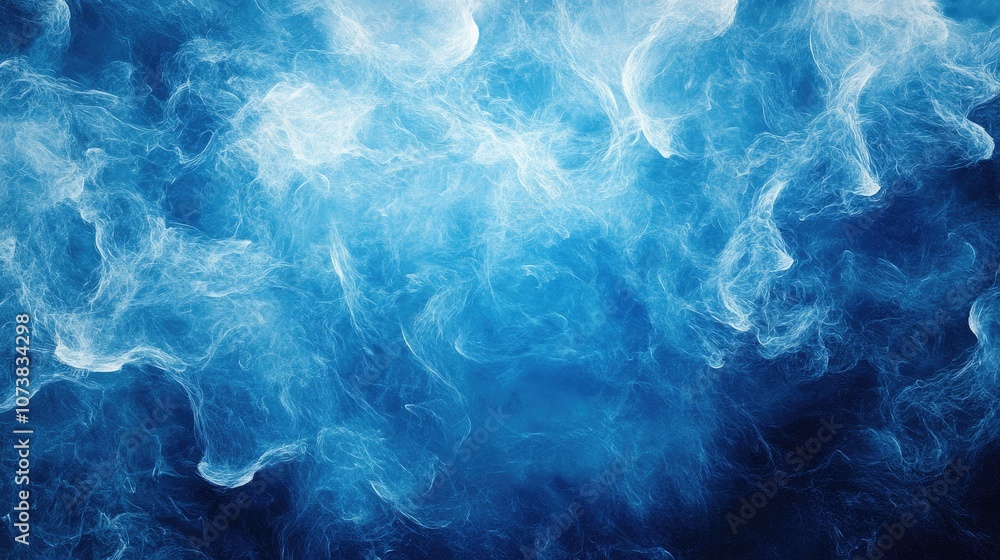 Fantasy abstract blue gradient background texture