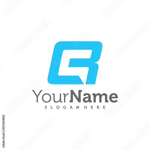 Free Download Modern letter CR logo design vector. Creative CR logo concepts template - GFXLoad