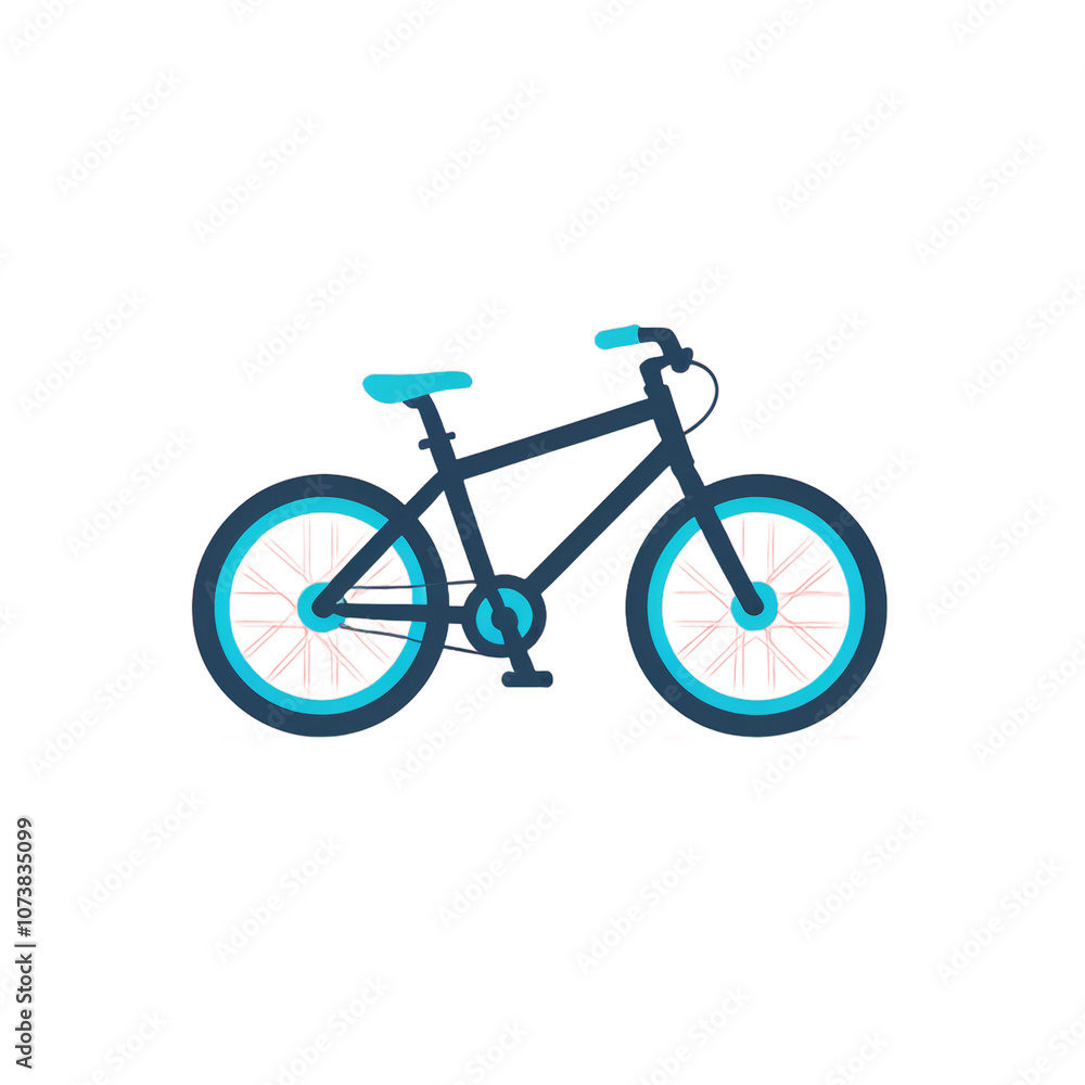 simple cartoon bicycle for design vector illustration transparent background isolated simple cartoon bicycle for design vector illustration transparent background isolated