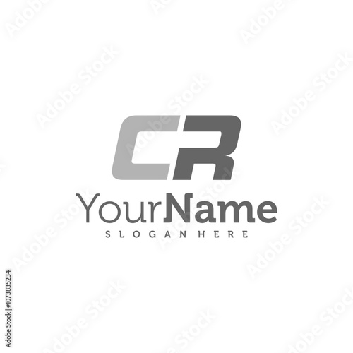 Free Download Modern letter CR logo design vector. Creative CR logo concepts template - GFXLoad