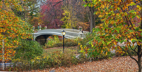 Bow bridge in late autumn