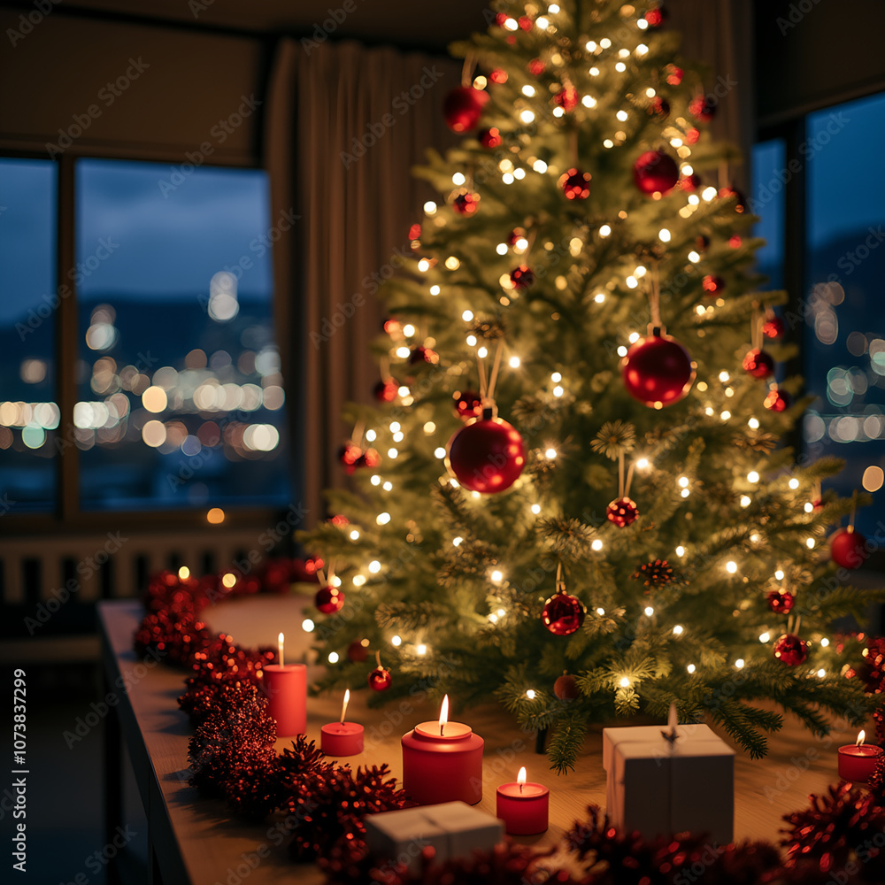 christmas tree with presents christmas tree with presents