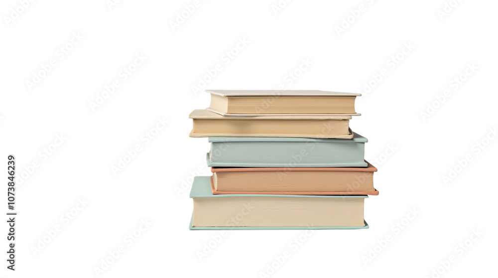 Stack of Books on Transparent Background (PNG). Stack of Books on Transparent Background (PNG).