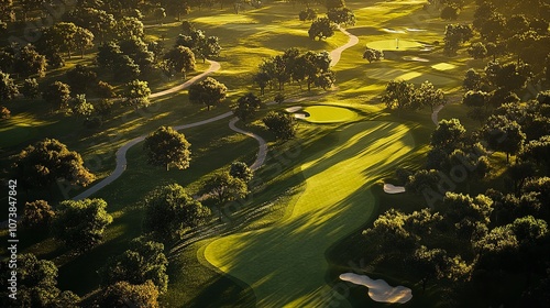 An Aerial Perspective Showcasing a Golf Course

 photo